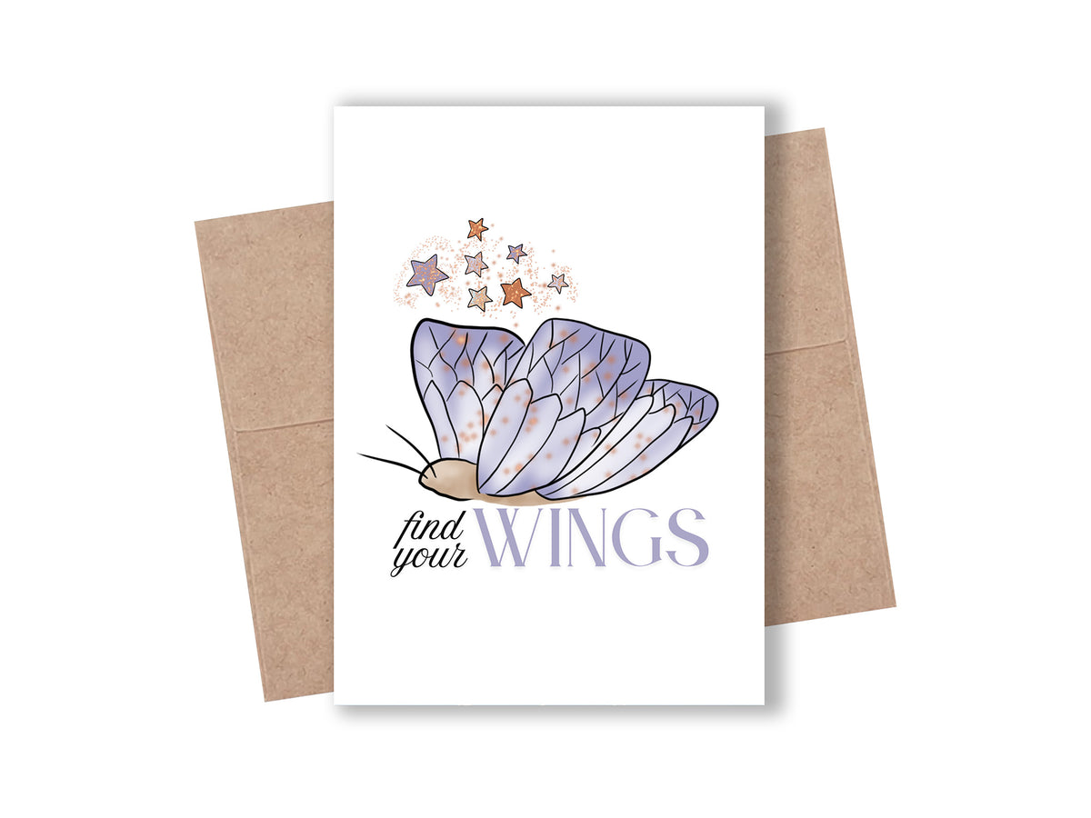 "Find Your Wings" Butterfly Greeting Card