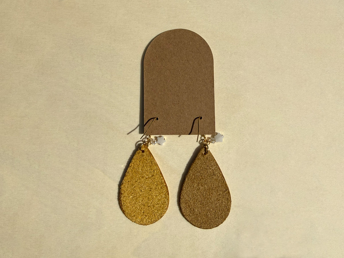 Island Star Gold Palm Tree Earrings