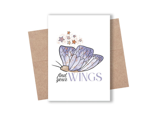 "Find Your Wings" Butterfly Greeting Card