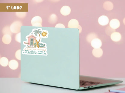 Surf Shack Vinyl Sticker - Funny Beach Quote Decal