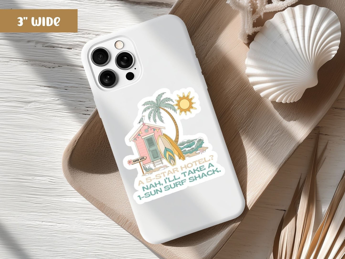 Surf Shack Vinyl Sticker - Funny Beach Quote Decal