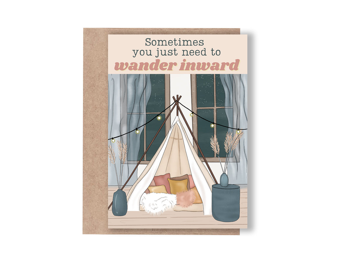 "Wander Inward" Inspirational Card
