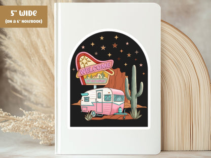 "Welcome to the Desert" Road Trip Sticker